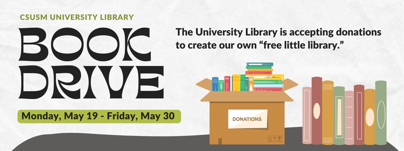 Image for the Spotlight on University Library Book Drive 