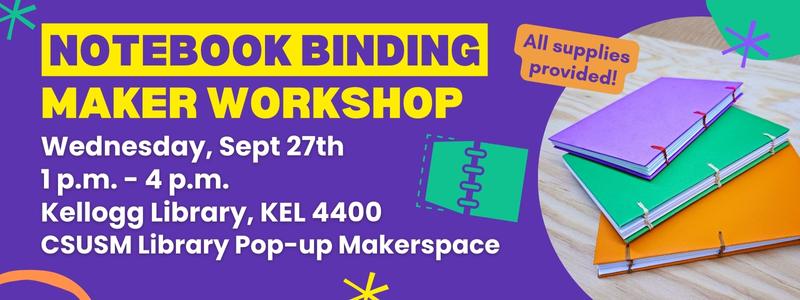 Image for the Spotlight on Notebook Binding Maker Workshop