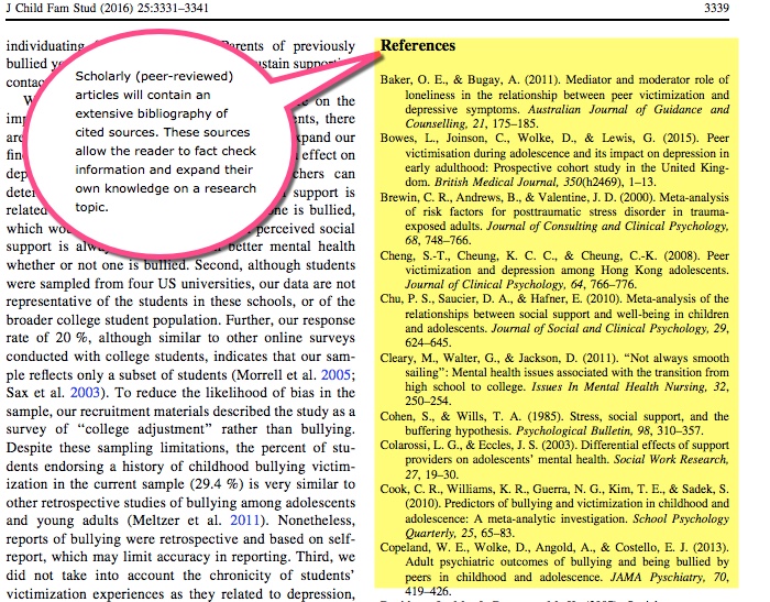 How Do I Know If A Journal Article Is Scholarly peer reviewed 